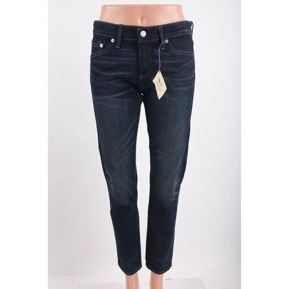 Gap 1969 Womans Jeans Size 25 R Blue Girlfriend Selvedge Stretch NWT - Picture 1 of 7